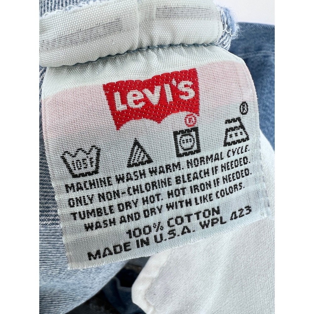 Vintage Levis 501 Mens Jeans Made in USA Button Fly Denim 36x34 (34x32) 80s‎ 90s - Picture 7 of 13